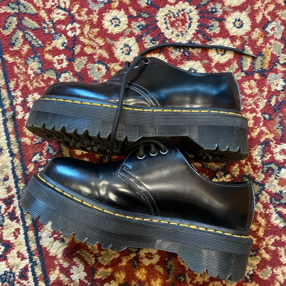 Dr martens platform 1461 smooth leather loafers